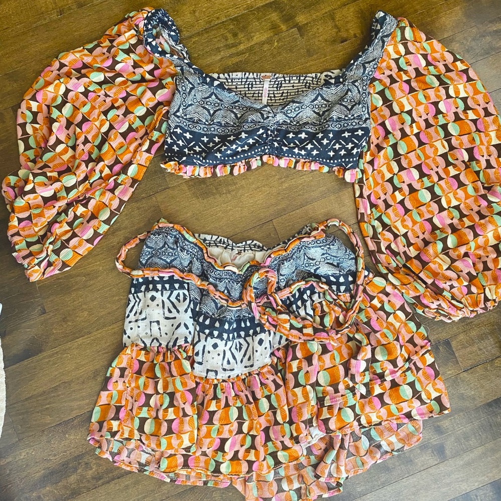 Free People Naomi Two Piece Set- Worn Once
